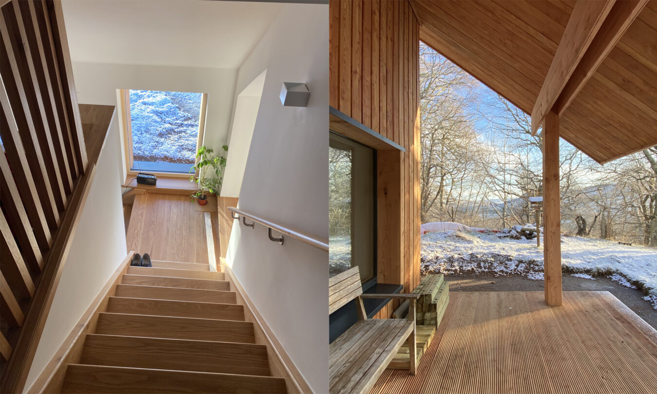 Geanaisean deck in snow